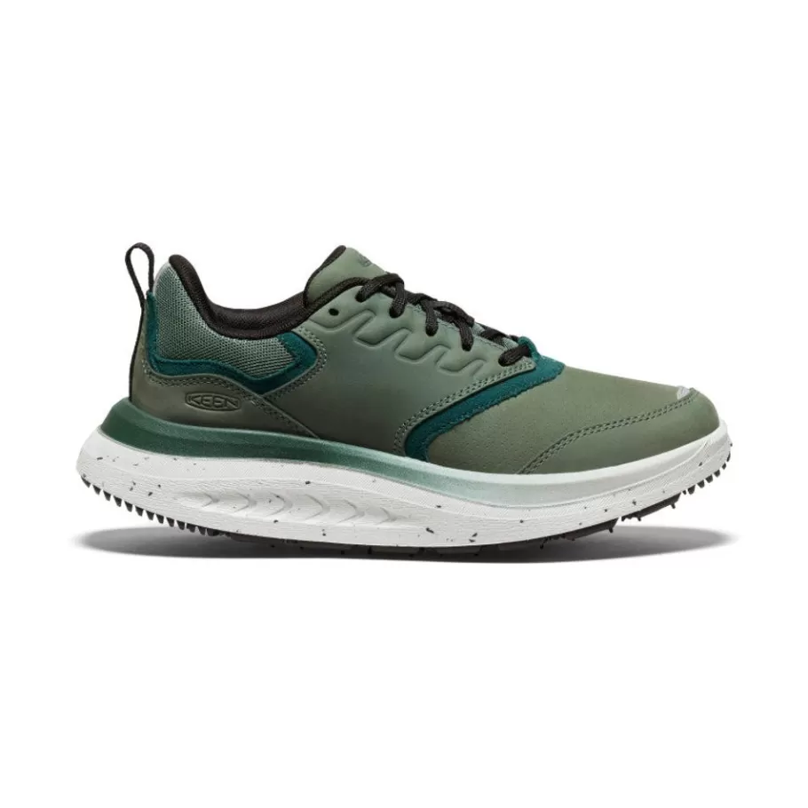 Women KEEN Shoes-Women'S Wk400 Leather Walking Shoe | Dark Forest/Sea Moss