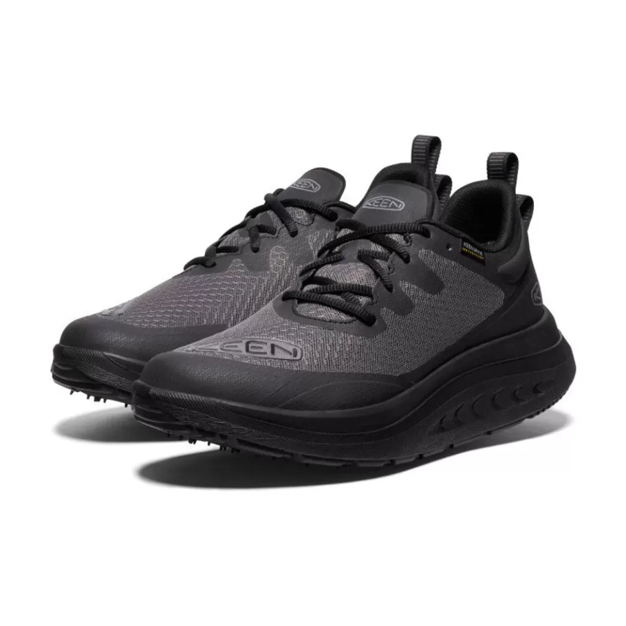 Women KEEN Shoes-Women'S Wk400 Waterproof Walking Shoe | Triple Black