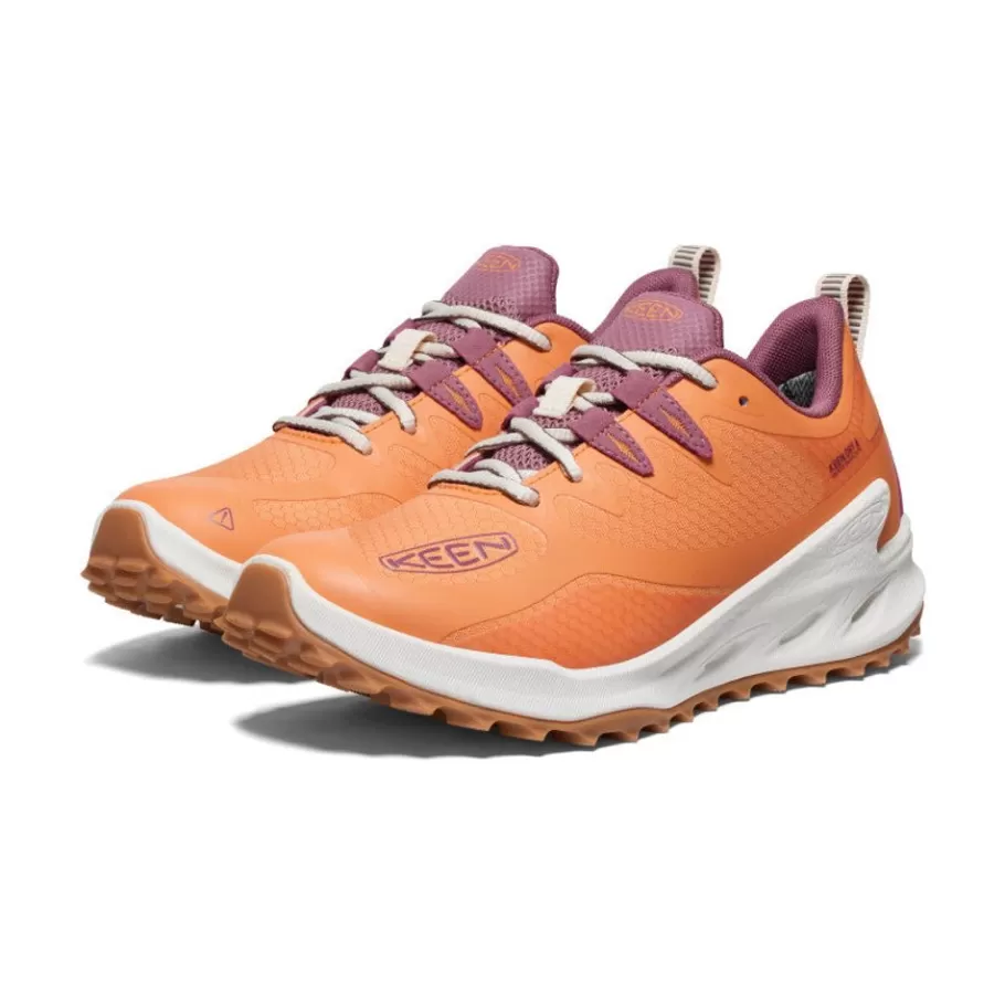 Women KEEN Shoes-Women'S Zionic Waterproof Hiking Shoe | Tangerine/Star White